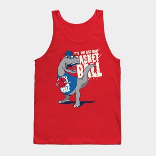 Dinosaur Playing Basketball Tank Top